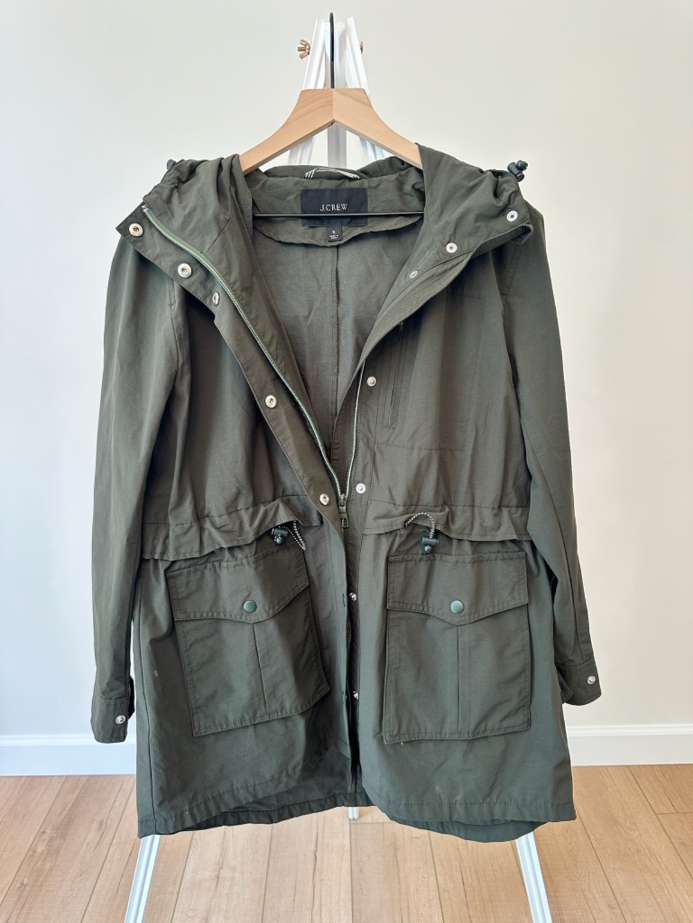J. Crew Dark Moss Perfect Lightweight Jacket